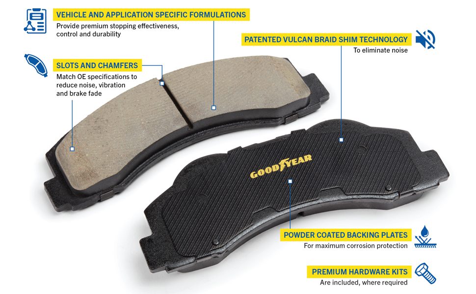 Goodyear Brake Pad Features